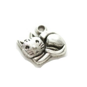 Zawieszka metalowa Charms ScrapBerry's Kotek, 14mm